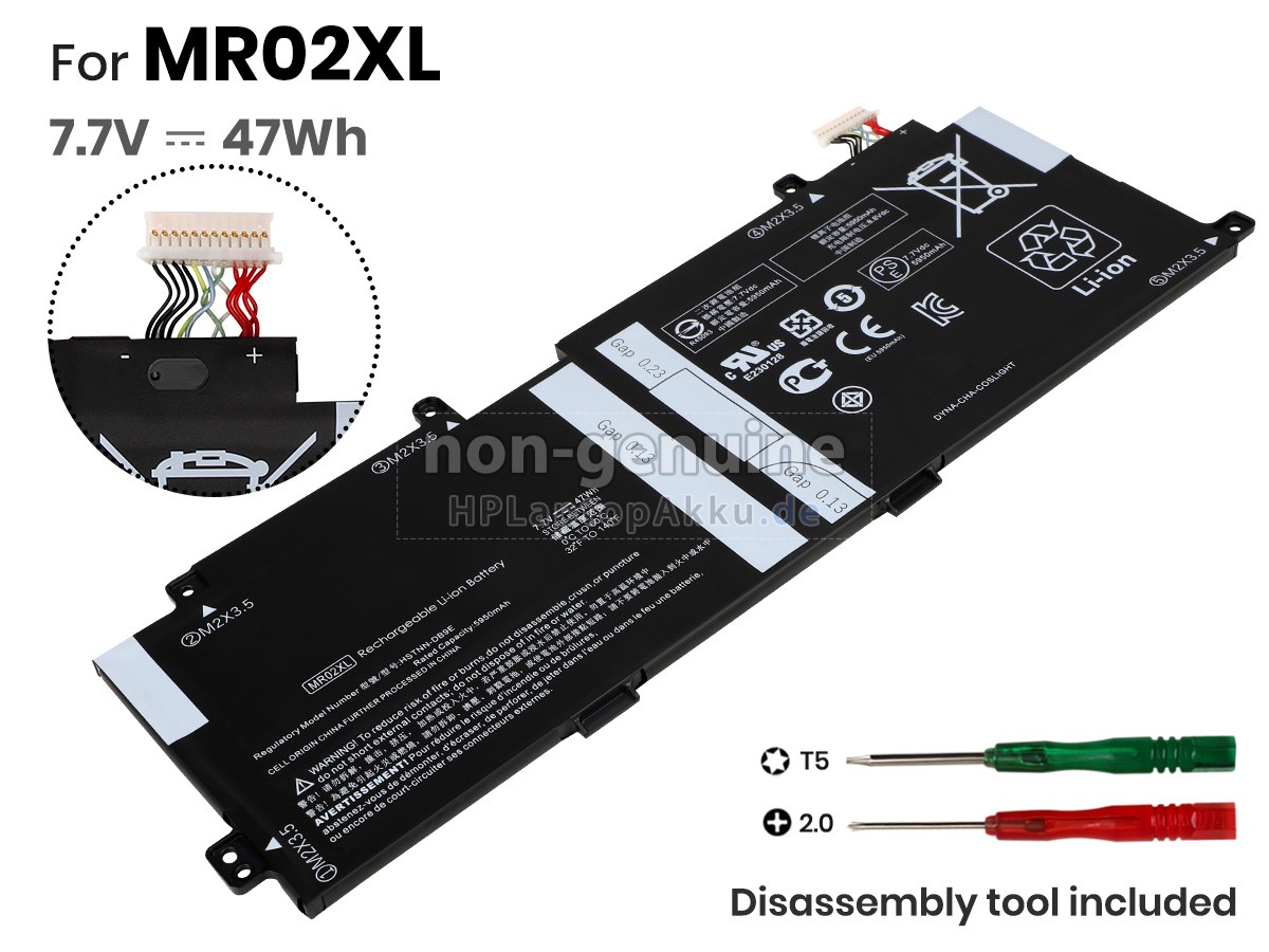 Ersatzakku für HP MR02047XL